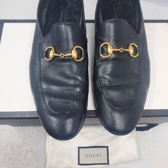 Gucci MENS Brixton Black Horsebit Loafer Shoe - Picture 9 of 12
